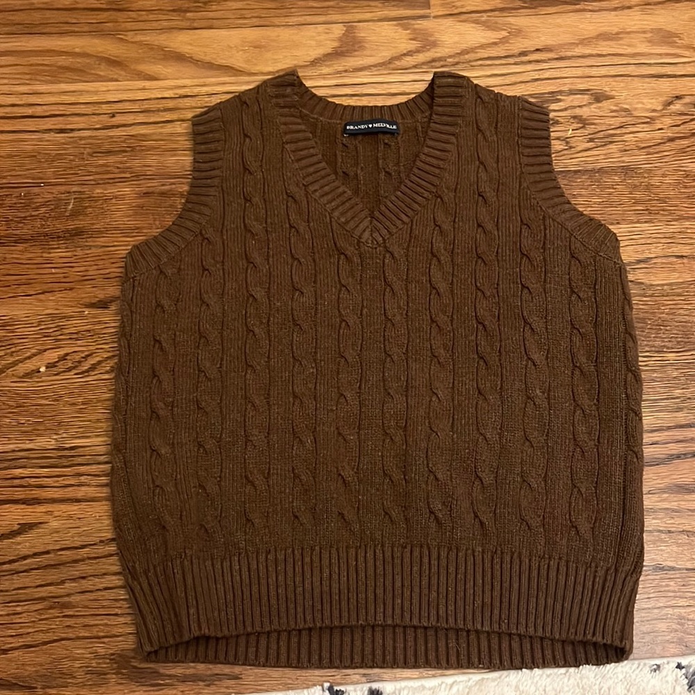 Brandy Melville brown sweater vest